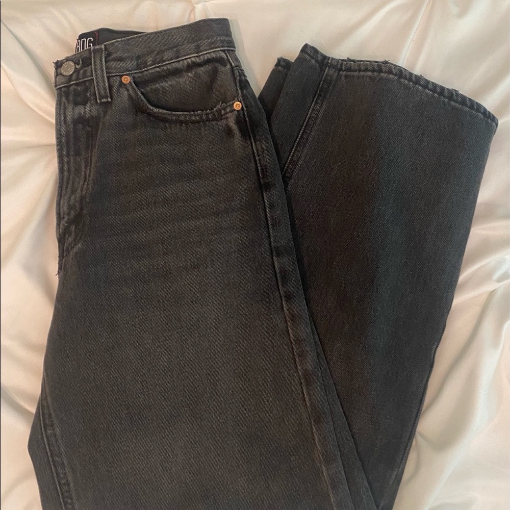 BDG Urban Outfitters High + Wide and High Rise Black Jeans